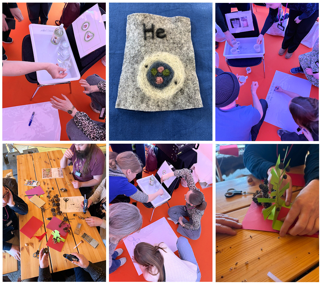 Collage fra workshops på big bang 2026.